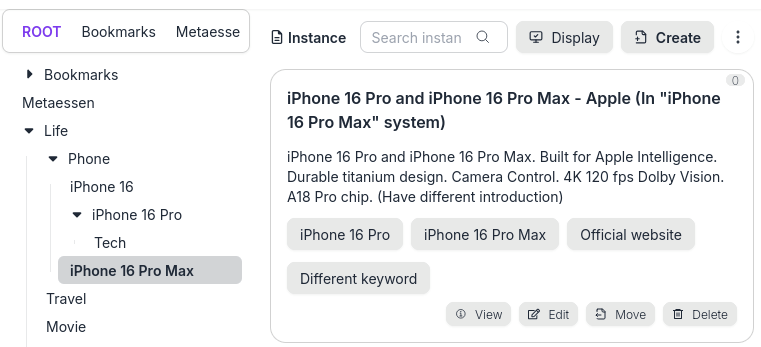 Another instance in another system