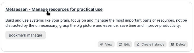 Click a link on resource name
