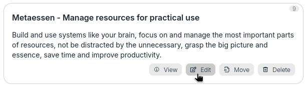 Click edit button for an instance