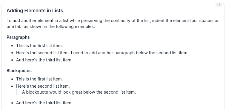 Lists