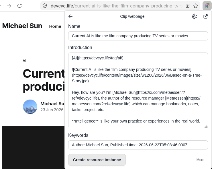 Save webpages in markdown