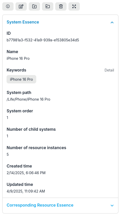 System Detail
